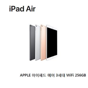[애플코리아 정품]  APPLE 아이패드 에어 3세대 WiFi 256GB