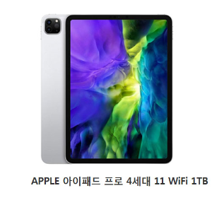 [애플코리아 정품]  APPLE 아이패드 프로 4세대 11 WIFI 1TB (개인소득공제용 현금영수증 100%발행)